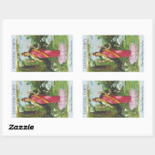 Lakshmi Rett-the-Date-Aufkleber Rechteckiger Aufkleber (Blatt)