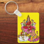 Lakshmi Saraswati Ganesha Keychain Schlüsselanhänger (Vorderseite)
