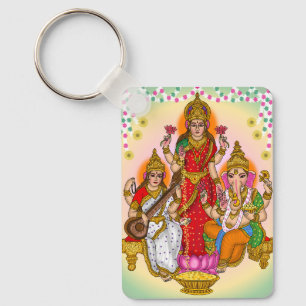 Lakshmi Saraswati Ganesha Schlüsselanhänger