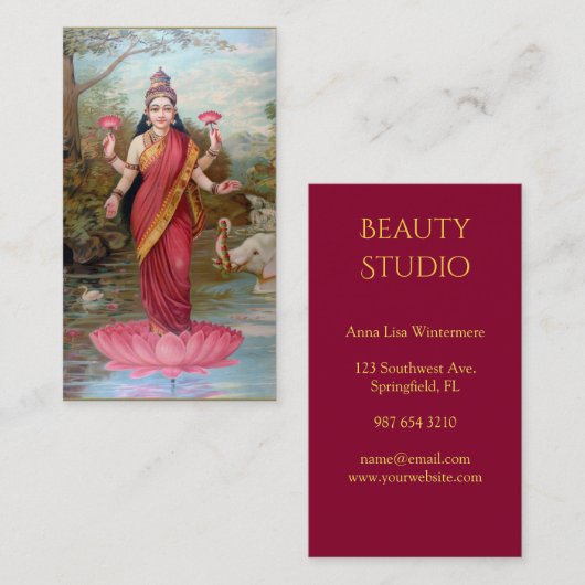 Lakshmi Visitenkarte (Vorne/Hinten)