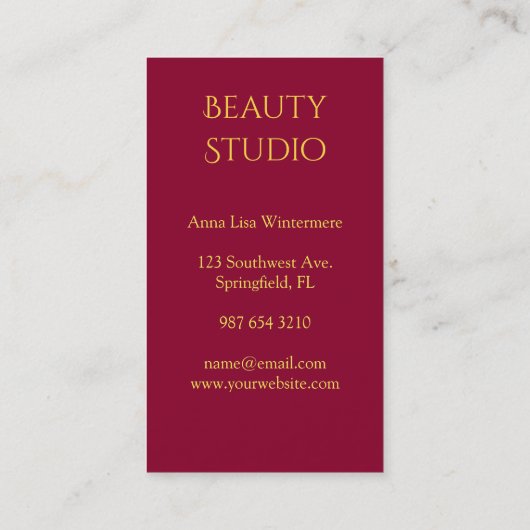 Lakshmi Visitenkarte (Rückseite)