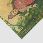 Lakshmi von Raja Ravi Varma Seidenpapier (Ausschnitt)