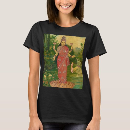Lakshmi von Raja Ravi Varma T-Shirt (Vorderseite)