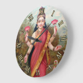 Lakshmi Wall Clock Große Wanduhr (Winkel)