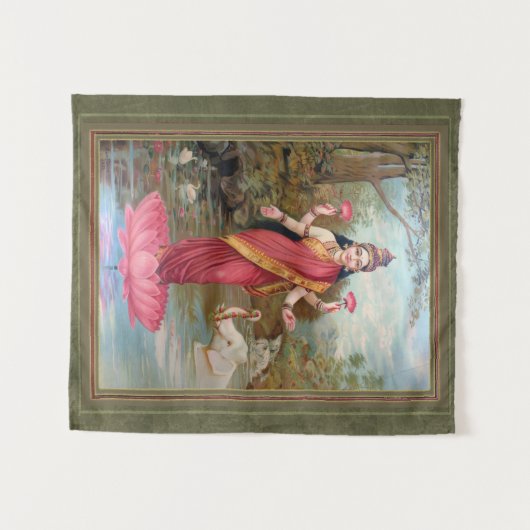 Lakshmi Wandteppich (Vorderseite (Horizontal))