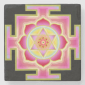 Lakshmi yantra stone Untersetzer (Vorderseite)