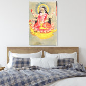 Laksmi, auf einem Thron von Lotus-Blätter, c.1890 Leinwanddruck (Insitu (Schlafzimmer))