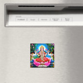 LAKSMI GODESS OF WOALTH YOGA SQUARE MAGNETS MAGNET (In Situ (Geschirrspüler))