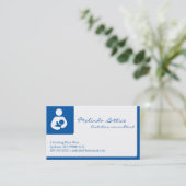 Laktierungs-Berater mit QR Code Visitenkarte (Stehend Vorderseite)