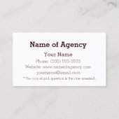 Laktierungs-Berater-stillender Baby-Elefant Visitenkarte (Rückseite)