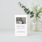 Laktierungs-Berater-stillender Baby-Elefant Visitenkarte (Stehend Vorderseite)