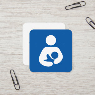 Laktierungs-Berater-Symbol Quadratische Visitenkarte