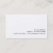 Laktierungs-Berater Telefonnummerkarte (Rückseite)