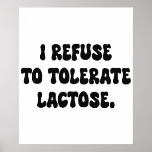 laktose - Lactose - Intoleranz Poster