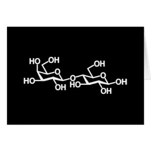 Laktose Milk Structure Greeting Card