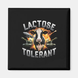 Laktose-tolerant Funny Cow Meme Käse Diät Gym Magnet