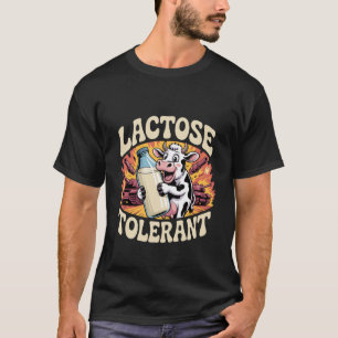 Laktose-Tolerantes Meme Lustige Kuh Milch Milchpro T-Shirt