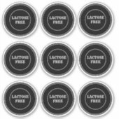 Laktosefreie Allergien Sicher kulinarisch Aufkleber (Vorderseite)