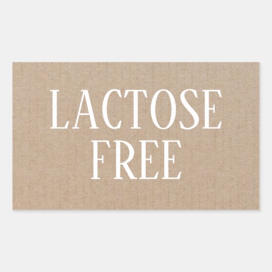 Laktosefreie Allergien Sicher kulinarisch Rechteckiger Aufkleber (Vorderseite)