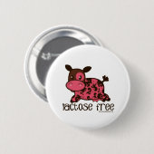 Laktosefreie rosa Kuh Button (Vorne & Hinten)