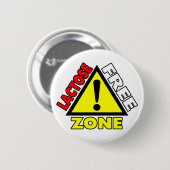 Laktosefreie Zone (Molkerei frei) Button (Vorne & Hinten)