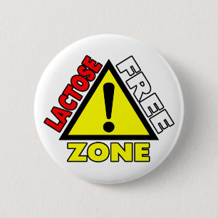 Laktosefreie Zone (Molkerei frei) Button