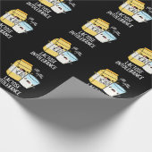 Laktoseintoleranz Funny Milk Pun Dark BG Geschenkpapier (Ecke)