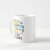 Laktoseintoleranz Funny Milk Pun Kaffeetasse (Vorderseite Links)