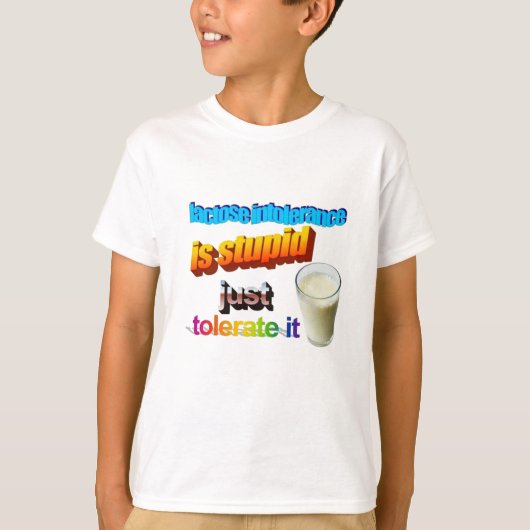 Laktoseintoleranz T-Shirt (Vorderseite)