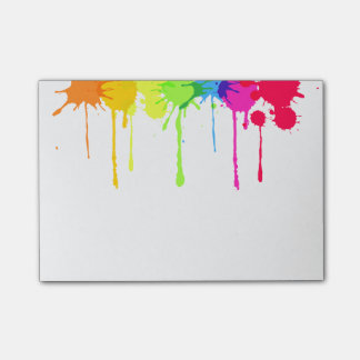 Lala 585; Paint Spritzer post its. Post-it Klebezettel