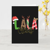 Lala Claus Xmas Happy Family New Santa Claus Chris Karte (Gelbe Blume)
