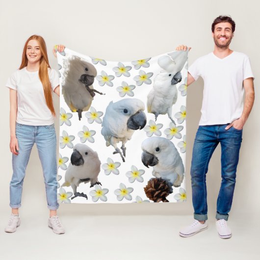 Lala das Cockatoo Fünf Posen werfen Blanket Fleecedecke (Beispiel)