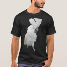 Lala das Cockatoo-Wappen herauf schwarzes T-Shirt