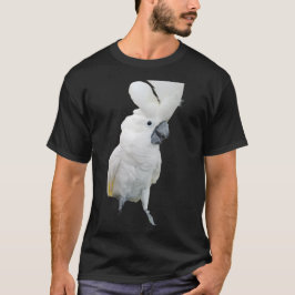 Lala das Cockatoo-Wappen herauf schwarzes T-Shirt