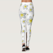 Lala Das Kakadu mit Kiefernkone und Plumeria Leggings (Rückseite)