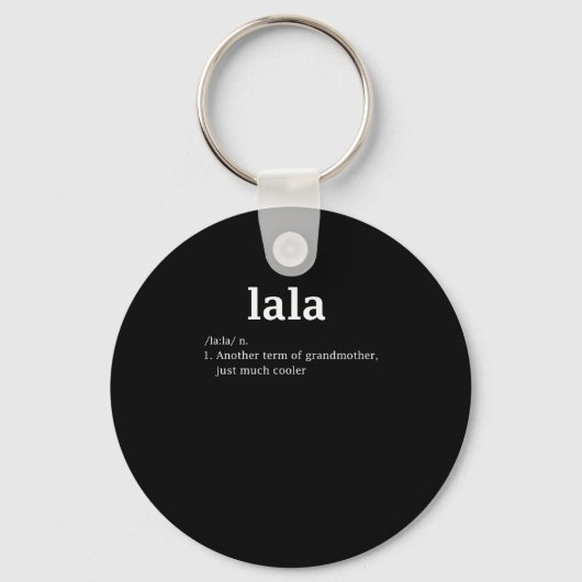 Lala Definition Funny Oma Muttertag Frauen Schlüsselanhänger (Vorderseite)