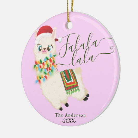 Lala llama singt, keramik ornament (Links)