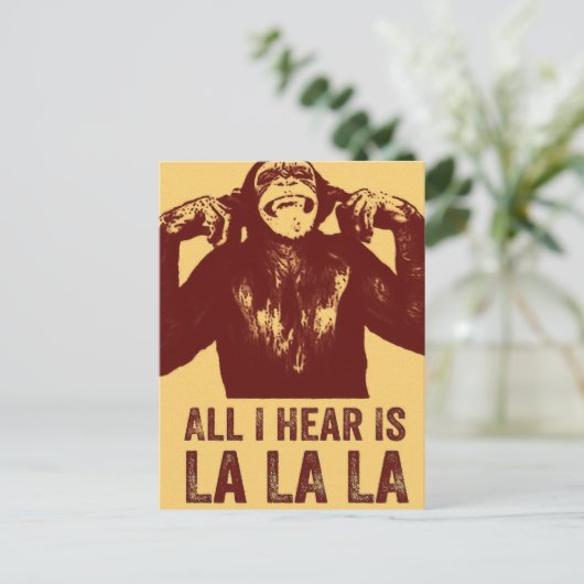 LaLaLa Postkarte (Stehend Vorderseite)