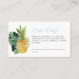 LALANI Blue Luau Tropical Diaper Raffekarte Platzkarte
