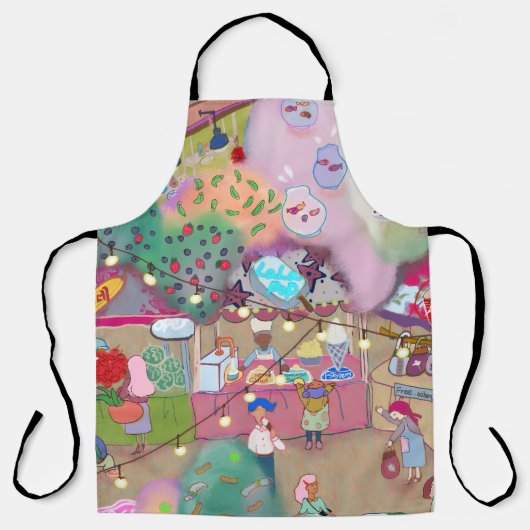 LALATOWN All-Over Print Apron Schürze (Vorderseite)