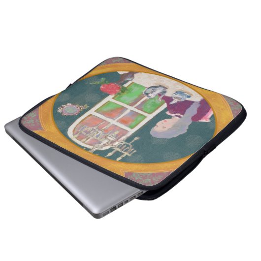 LALATOWN Laptop Case  (Vorne Knopf)