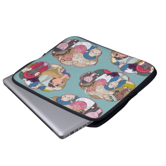 LALATOWN Laptop Case  (Vorne Knopf)