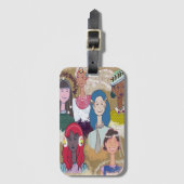 LALATOWN Luggage Tag 6 Gepäckanhänger (Vorderseite Vertikal)