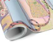LALATOWN Shopping Day Wrapping Paper 4 Geschenkpapier (Rolleneckpunkt)