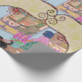 LALATOWN Shopping Day Wrapping Paper 4 Geschenkpapier (Ecke)