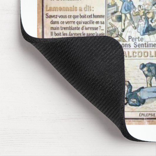 L'Alcool Voila l'Ennemi #2 Mousepad (Ecke)