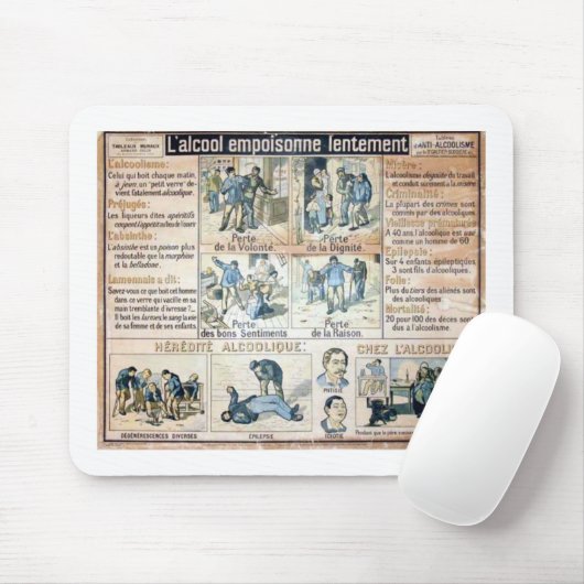 L'Alcool Voila l'Ennemi #2 Mousepad (Mit Mouse)