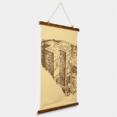 Lalibela Ethiopia Wandteppich Mit Holzrahmen (Gewinkelt)