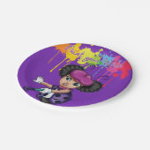 LaliBella lila Papierplatte Pappteller (Schrägansicht)