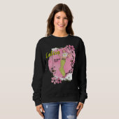 Lalisa - Schwarzes Rosa Sweatshirt (Vorne ganz)